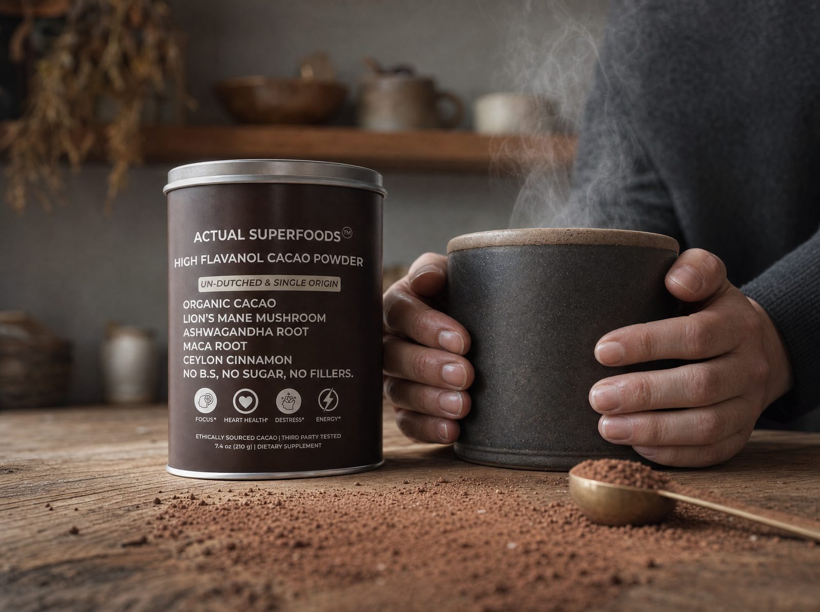 Morning cacao ritual