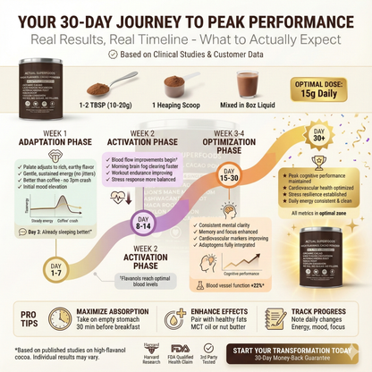 High-Flavanol Cacao for Focus, Calm Energy & Flow