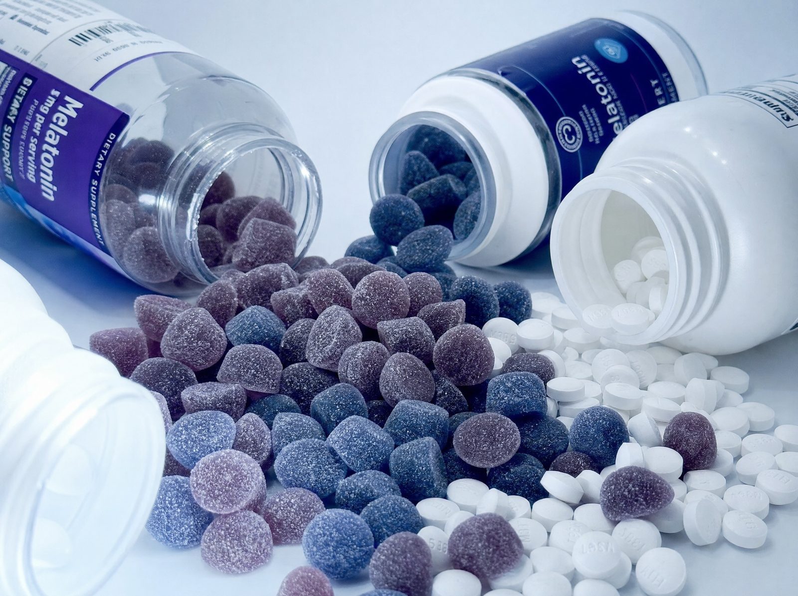 Melatonin gummies and sleeping pills