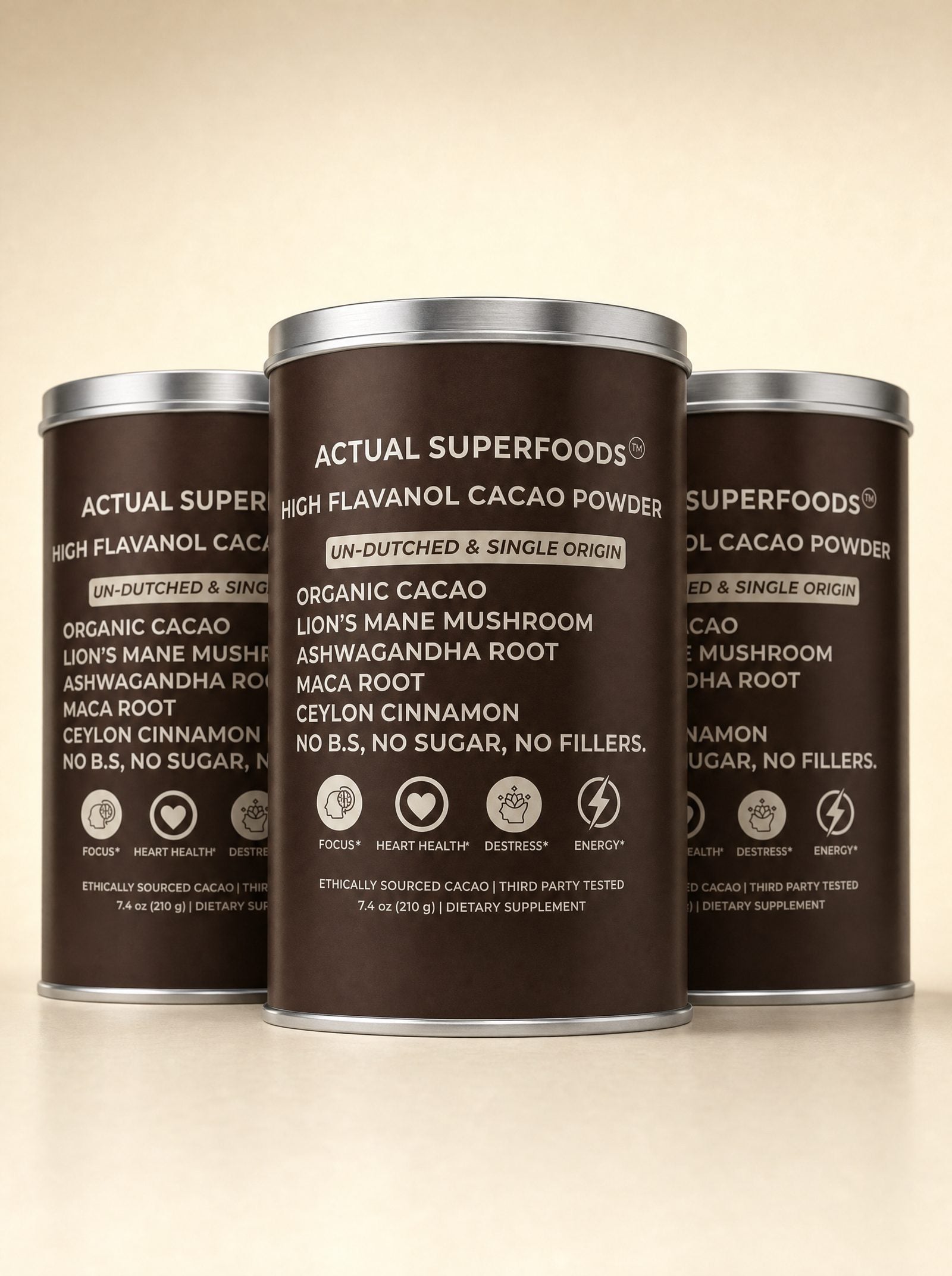 Actual Superfoods tins